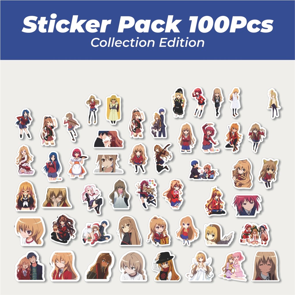 

Hot Stiker Anime Series Toradora Karakter Mix 2 Lucu Anti Air Stikers Berperekat Waterproof Sticker Decal Buat Motor Helm Buku Journal Koper Casing HP Laptop Botol Minum
