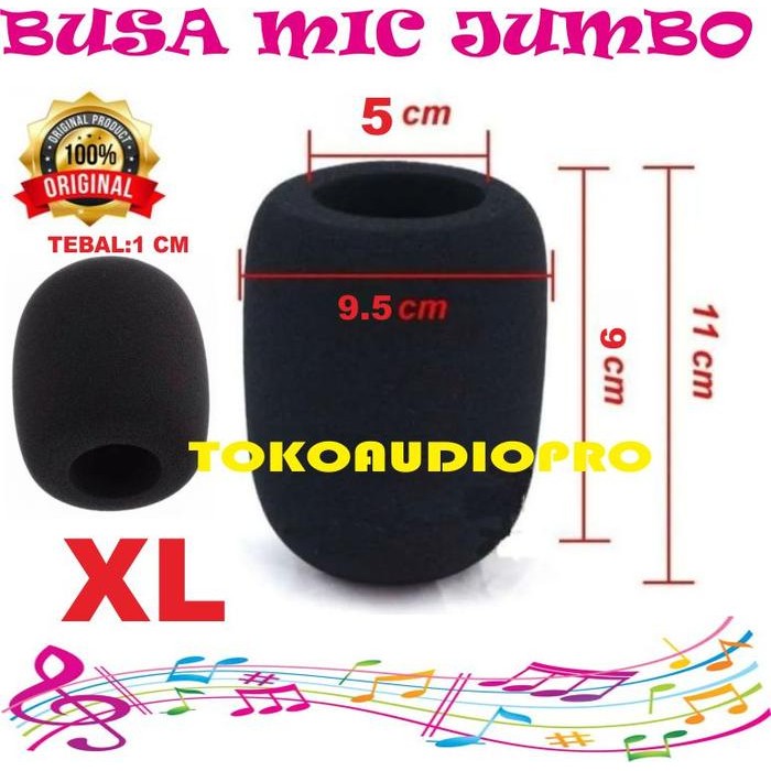 busa mic besar busa mic jumbo windscreen microphone condensor - XL