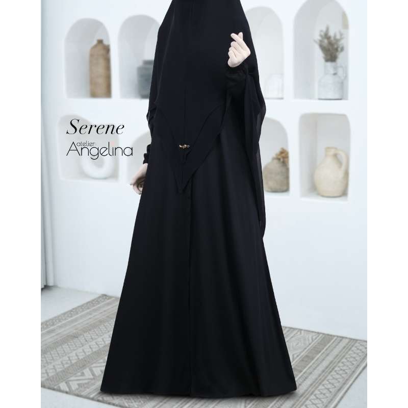 Atelier Angelina Serene Dress Embroidery - Black