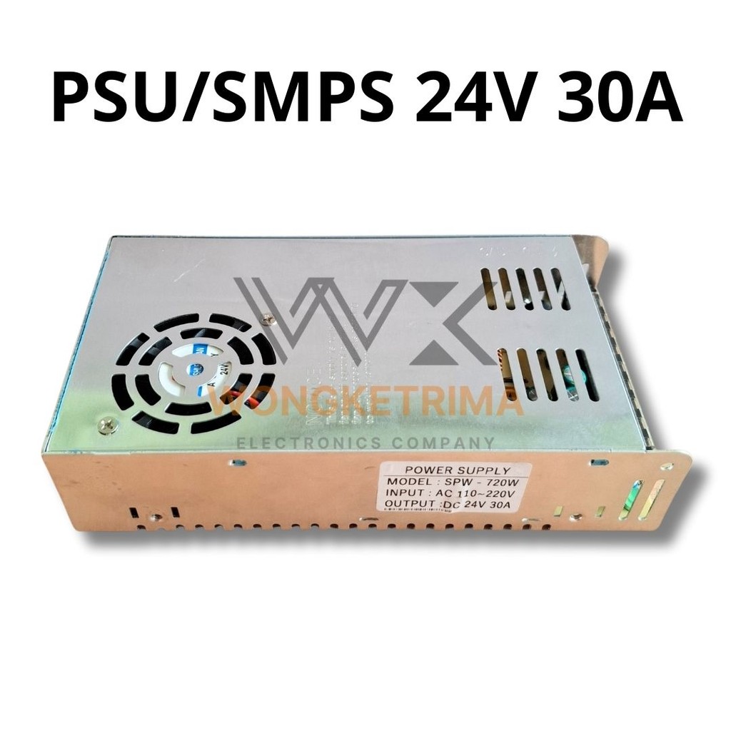 SMPS 24 Volt 30 Amper – Power Supply Swiching 24V 30A