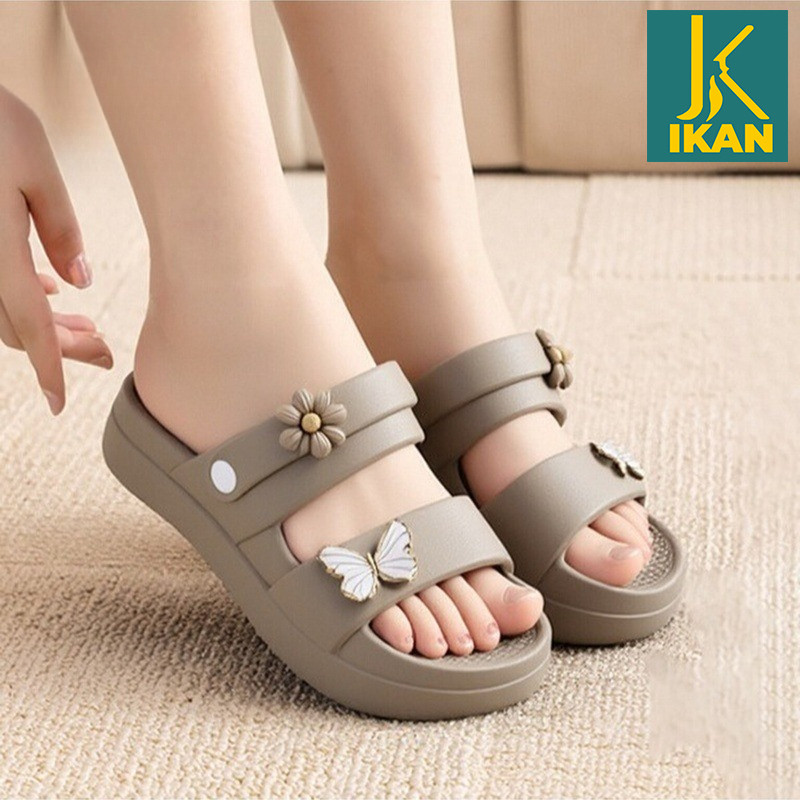 Swndal Tebal Dendal Import Korea Srandal Fashion Wanita Srendal Karet Premium Sndal Slop Murah Semda