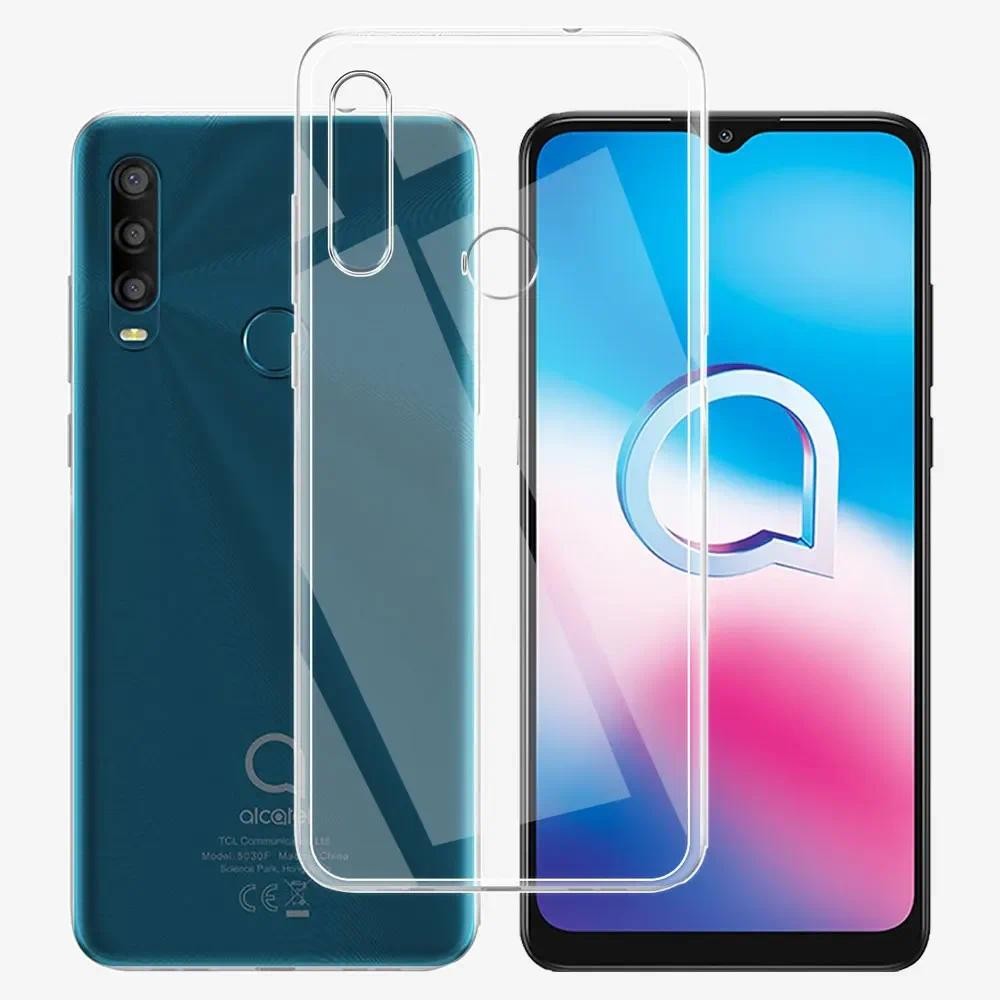 For Alcatel 1S 2020 Case Clear Silicone Soft TPU Cover For Alcatel 1V 2020 Funda For Alcatel 3L 1B 1