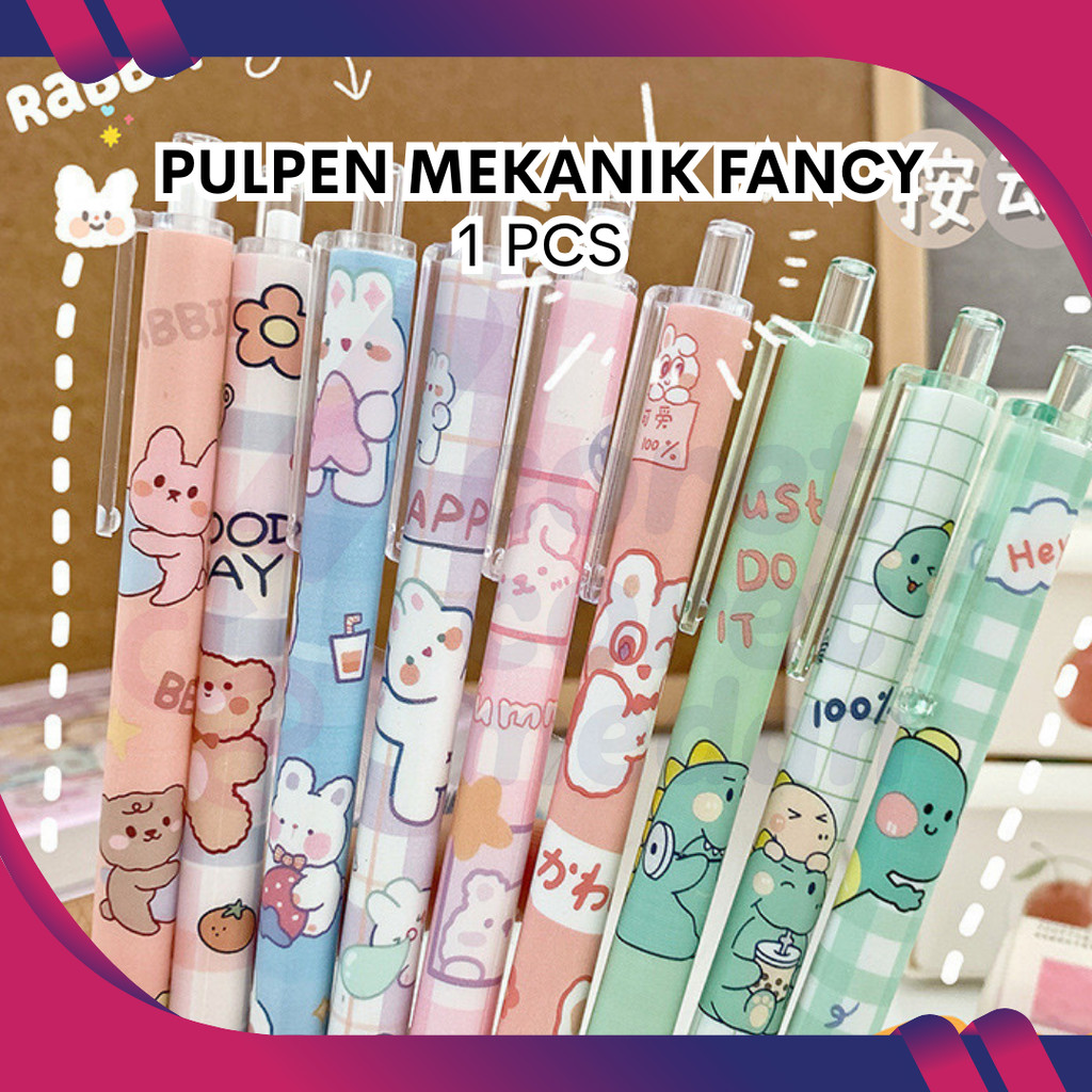 

PULPEN GEL | CETEK MEKANIK | MOTIF RANDOM KARAKTER FANCY SATUAN