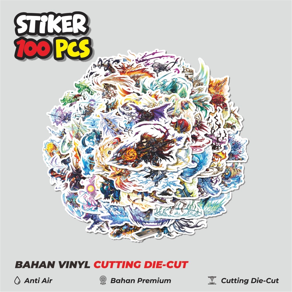 

Terbaru! 50 pcs Stiker Game Series Brave Frontier Karakter Mix 6 Dekorasi Lucu Kreatif untuk Notebook, Skateboard, HP