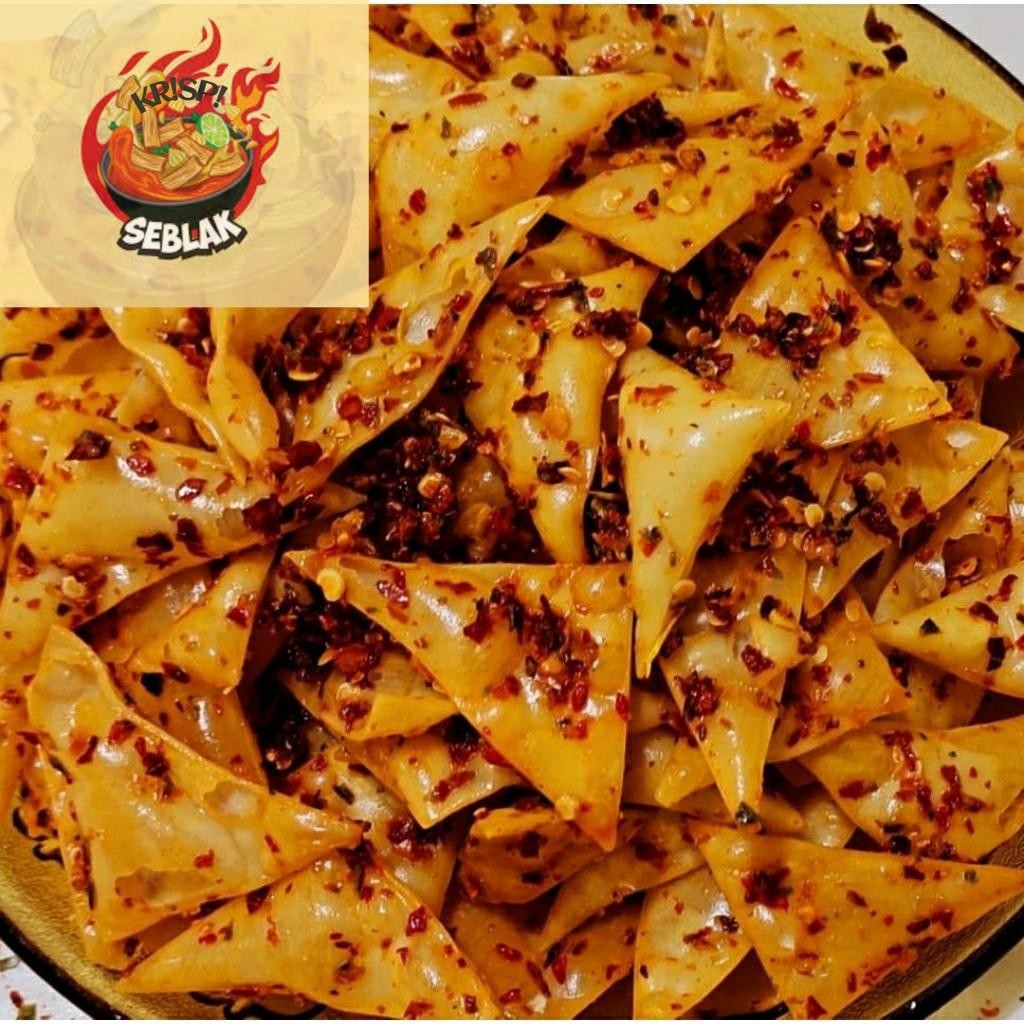 

Seblak krispi READY Keripik Pangsit 100 gr | Renyah Gurih Krispy | Snack Spicy Halal Seblak