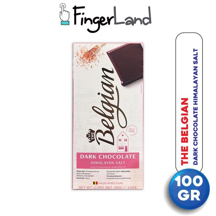 

THE BELGIAN Dark Chocolate with Himalayan Salt 100 gram Cokelat Hitam