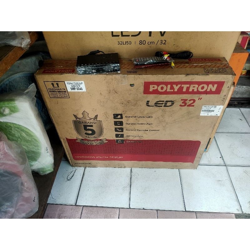 TV LED POLYTRON 32inch free STB