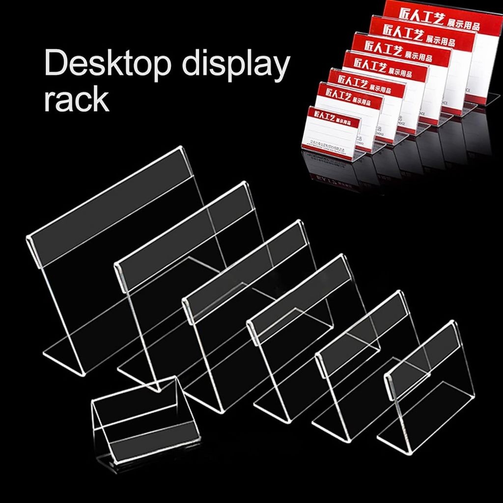 

Acrylic Tent Card Small - Brosur Desk Label Akrilik Meja Kecil