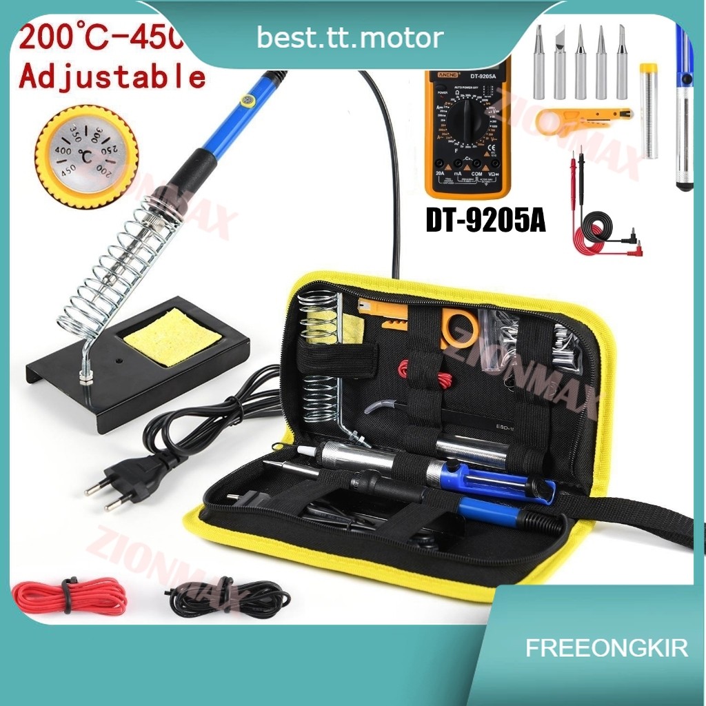 Paket Solder Listrik Lengkap Set Solder Listrik Lengkap dengan Multimeter Iron Tool Kit 220V 60W/Sol
