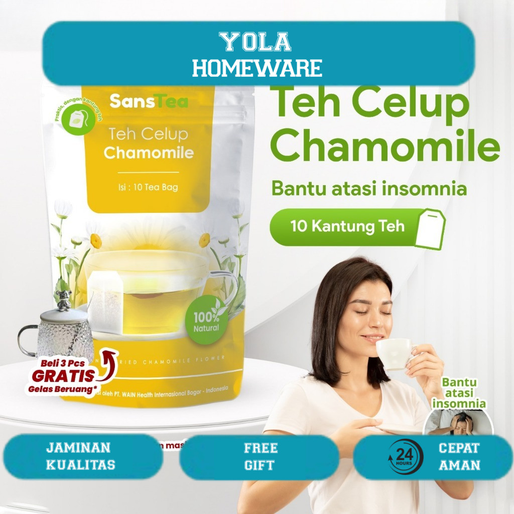 

Teh Celup Chamomile untuk Insomnia Gangguan Tidur Kesulitan Tidur