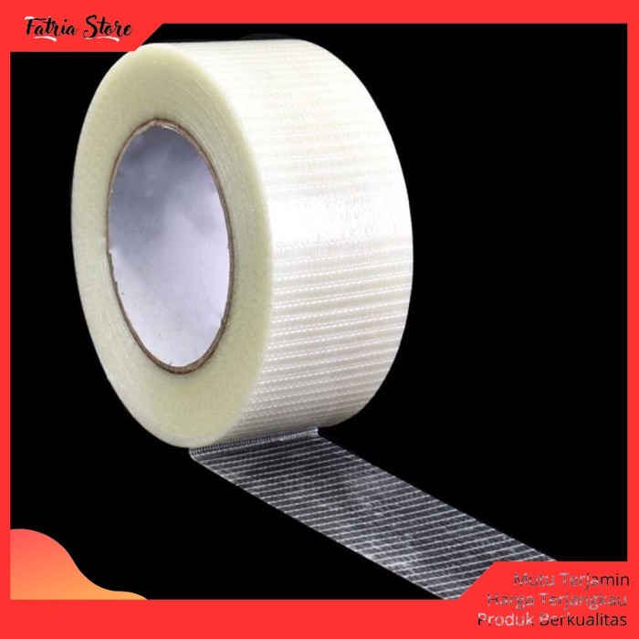 

Lakban Fiber Multifungsi Super Strong Grid Tape 25 Meter - Putih 20mm - Fatria Store
