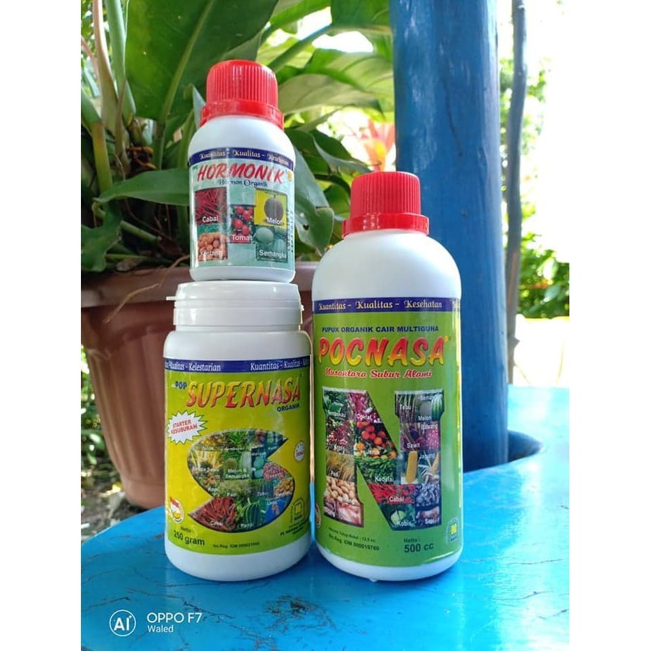 NASA - Pupuk Terbaik Untuk Budidaya Karet - Super NASA 250 gram POC 500cc HORMONIK 100CC