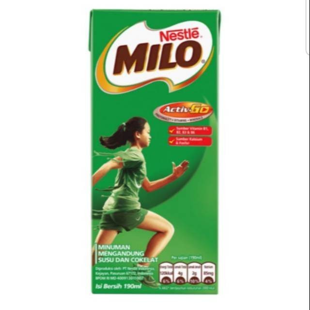 

Milo UHT KOTAK 180ml 1 Dus isi 36