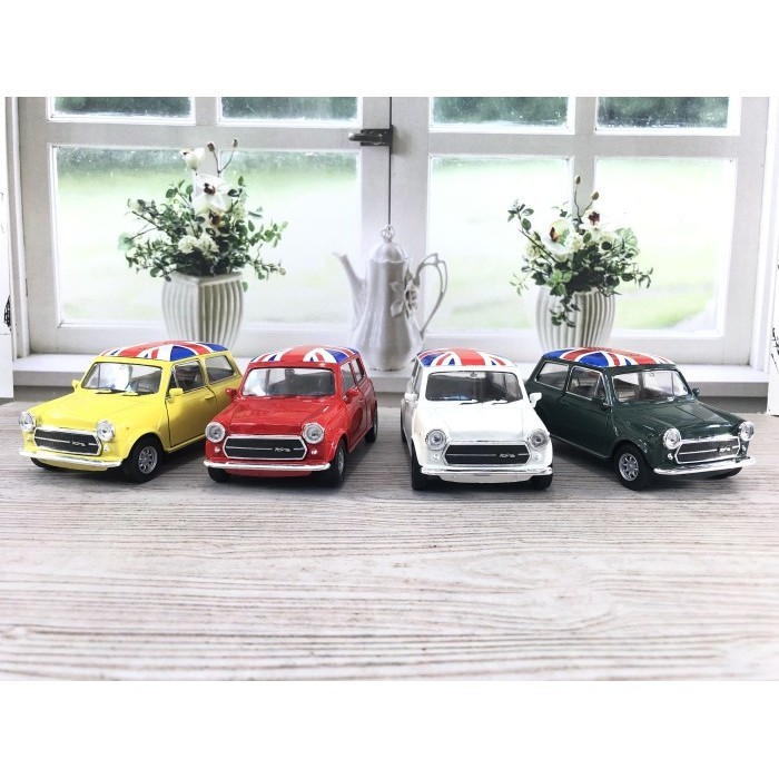 NEX WELLY MINI COOPER 1300 MORRIS ENGLAND FLAG 1:32 MINIATUR DIECAST
