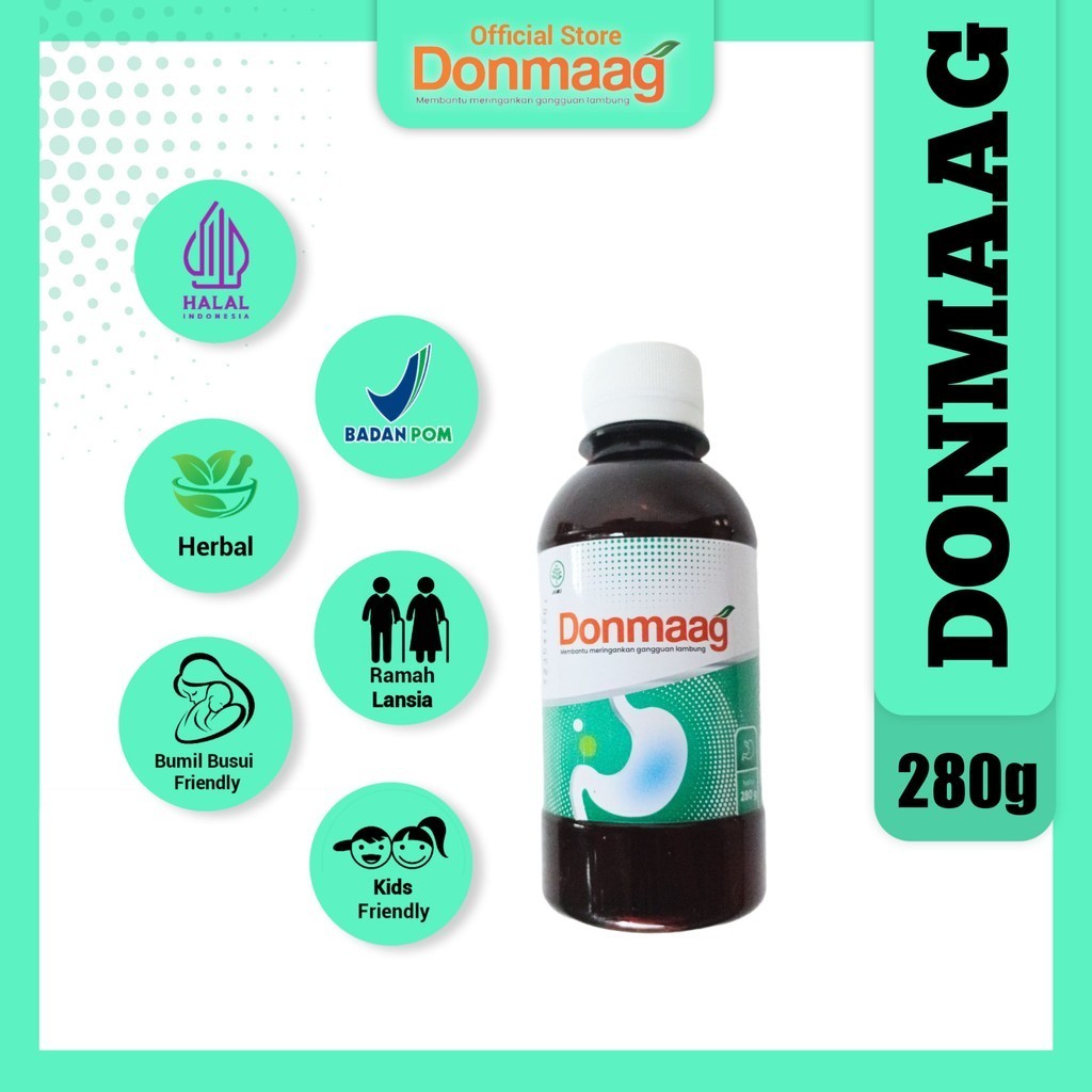

Donmaag 280gr Obat Ampuh Mengatasi Asam Lambung Maag Kronis Gerd Kronis HALAL BPOM