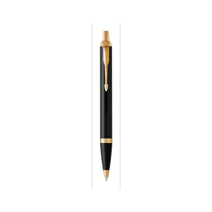

promo ✨ -Parker IM Black Gold Trim Ballpoint - Tambah Grafir