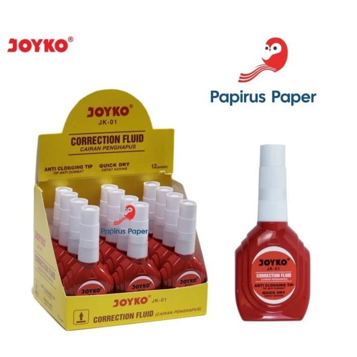 

Joyko Correction Fluid JK-01 Tipe X Cair / Tip ex / Correction Fluid / Penghapus Cair