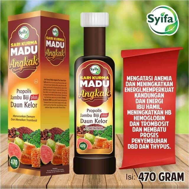 Sari Kurma Madu Angkak plus Jambu Biji & Daun Kelor Syifa