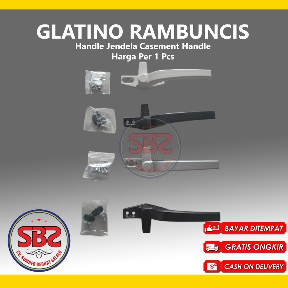 (GLATINO) Rambuncis Jendela Handle Jendela Casement Handle