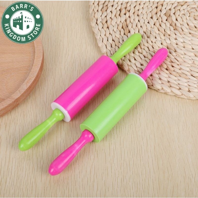 Rolling Pin Plastik Kecil Penggiling Adonan Kue Mainan Gilingan Slime Anak Kualitas Terbaik