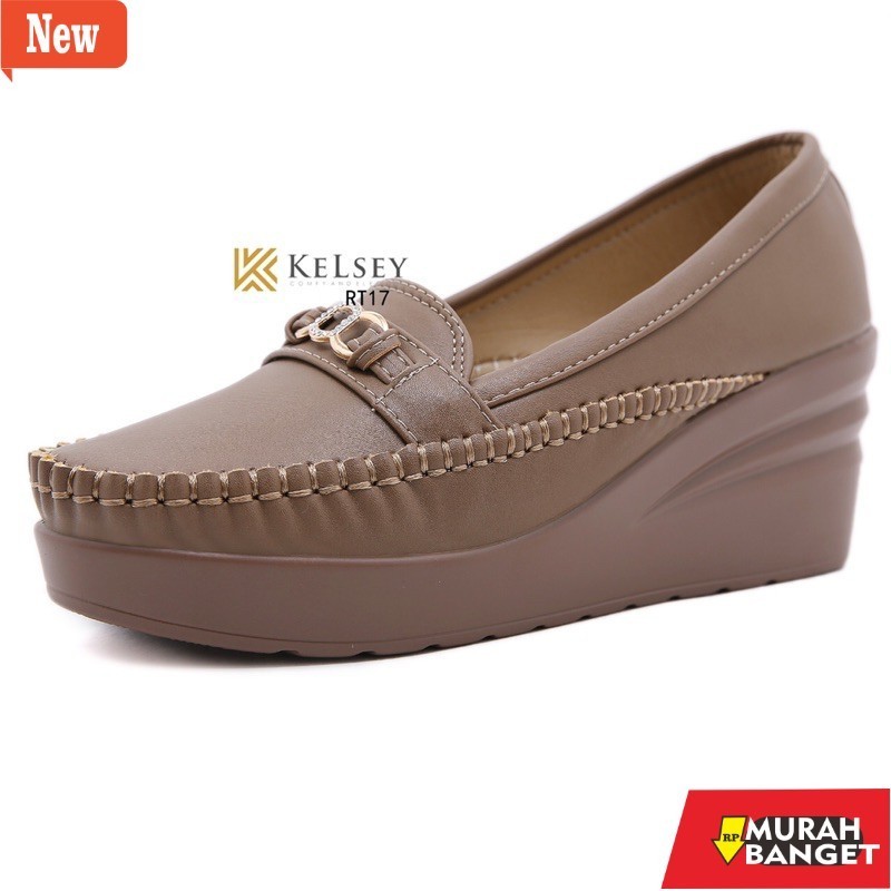 Sepatu kerja wanita yg terviral NICOLE SEPATU WEDGES 6,5CM WANITA KELSEY RT17 SEPATU KERJA WANITA