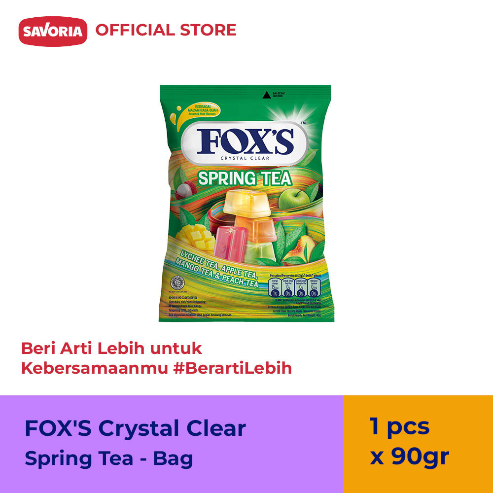 

FOX'S Spring Tea Bag - Permen Teh Buah 90g