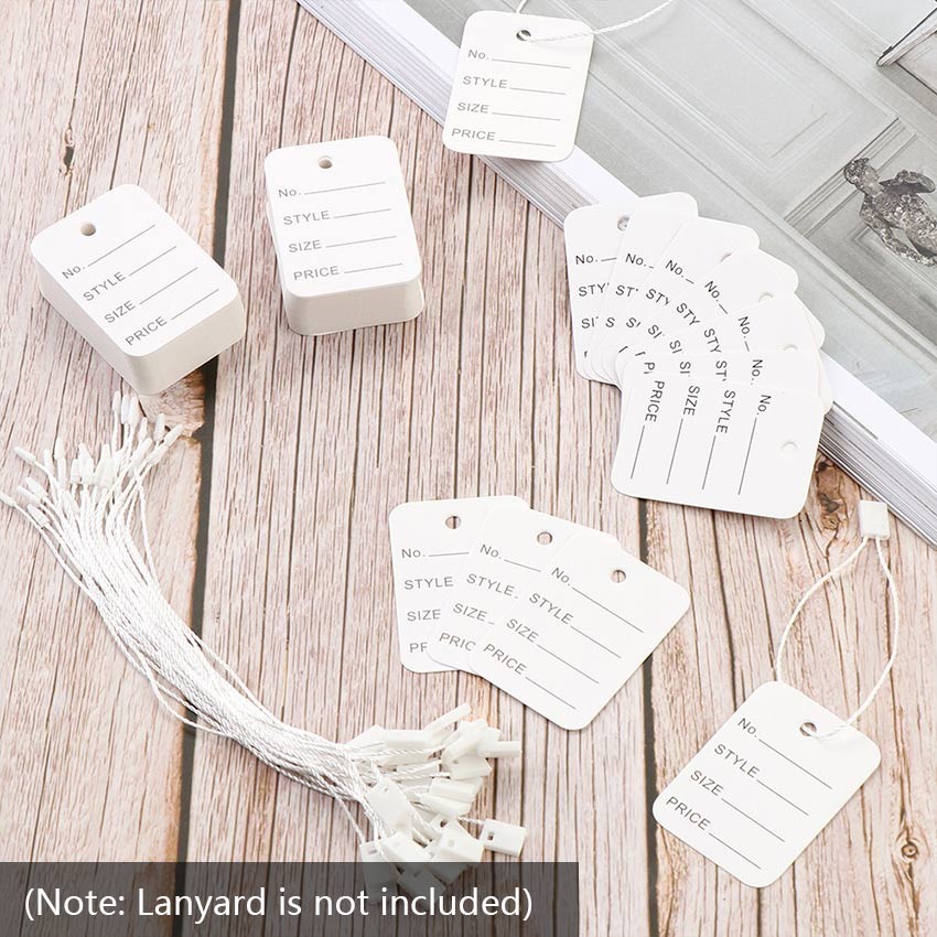 

1000pcs Price Tag /Label Harga Dari Kulit Sapi Aksesori Perhiasan Pakaian