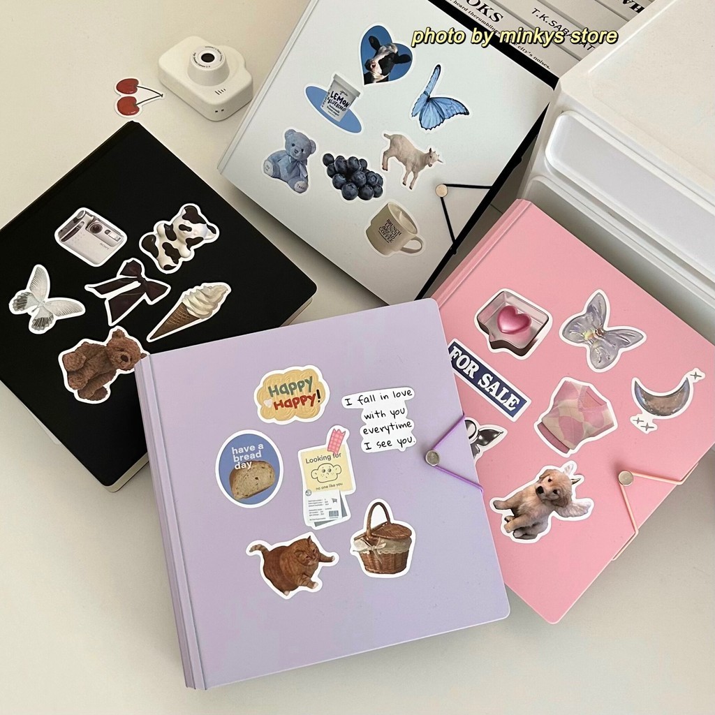 

Kawaii D Shape Ring 3 inch Kpop Photo Card Binder Large Capacity Idol Photocard Album Photocards Collect Book
