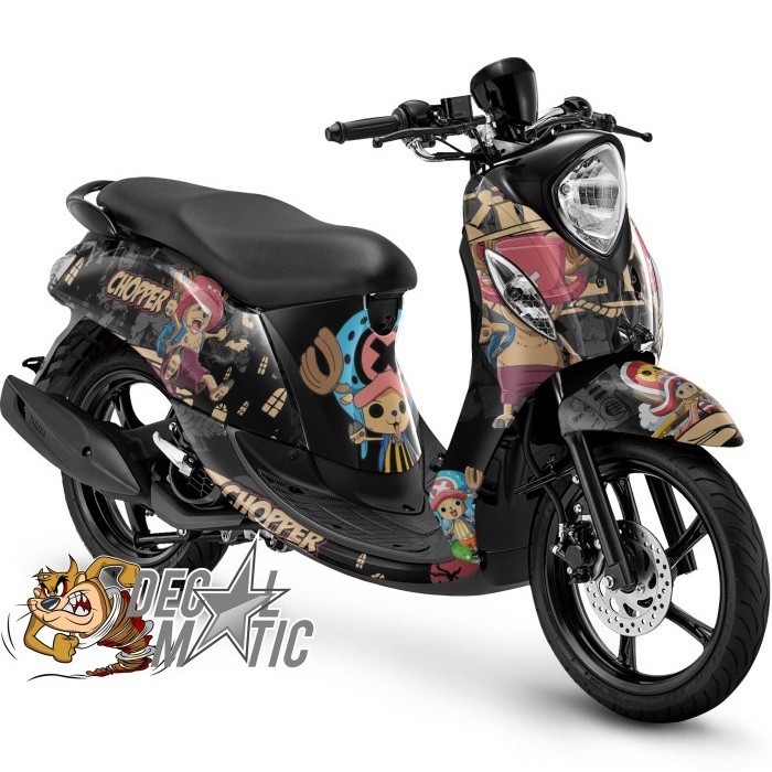 Stiker Fino Full body + Decal Dashboard Fino FI 125 Premium Grande / Karbu 115 - One Piece Chopper