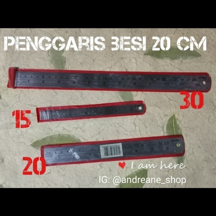 

Penggaris besi 20 cm