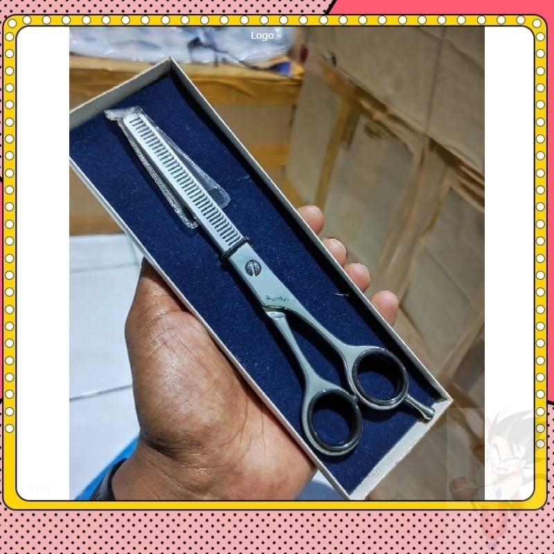 Gunting sasak farber 7 inch penipis cacah Thinning scissors Stainless steel J2 420 Japan Gunting cuk