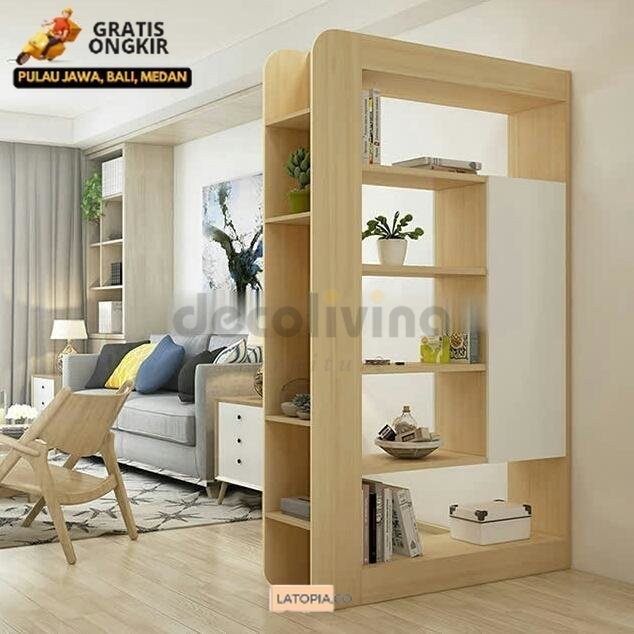 Partisi Penyekat Ruangan/Rak buku/rak penyimpanan serbaguna (Bukan Rakitan Bukan Serbuk Gergaji ) Di