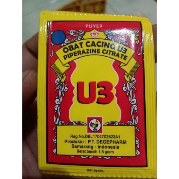 TERLARIS PUYER OBAT CACING U3 cap JAGO
