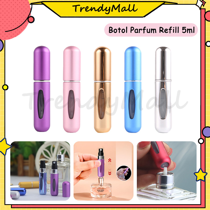 Botol Parfum Refill 5ml/Botol Parfum Isi Ulang/Parfume Refill Mini Atomizer/Botol Parfum Aluminium /