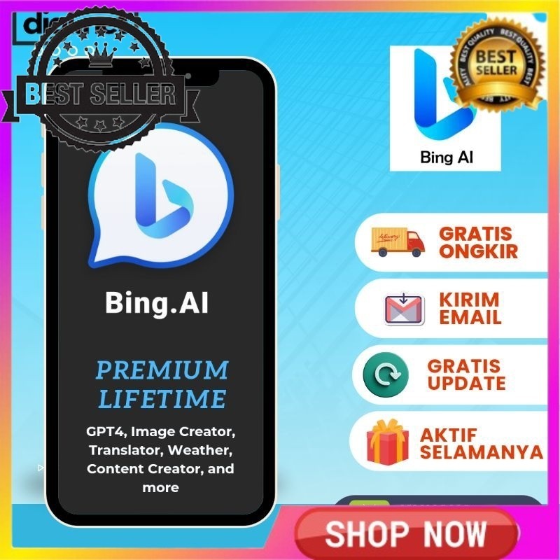 PROMO BELI 2 GRATIS 1 CHATGPT BING AI PRO PREMIUM PERMANEN LIFETIME - GPT AI BING COPILOT ANDROID