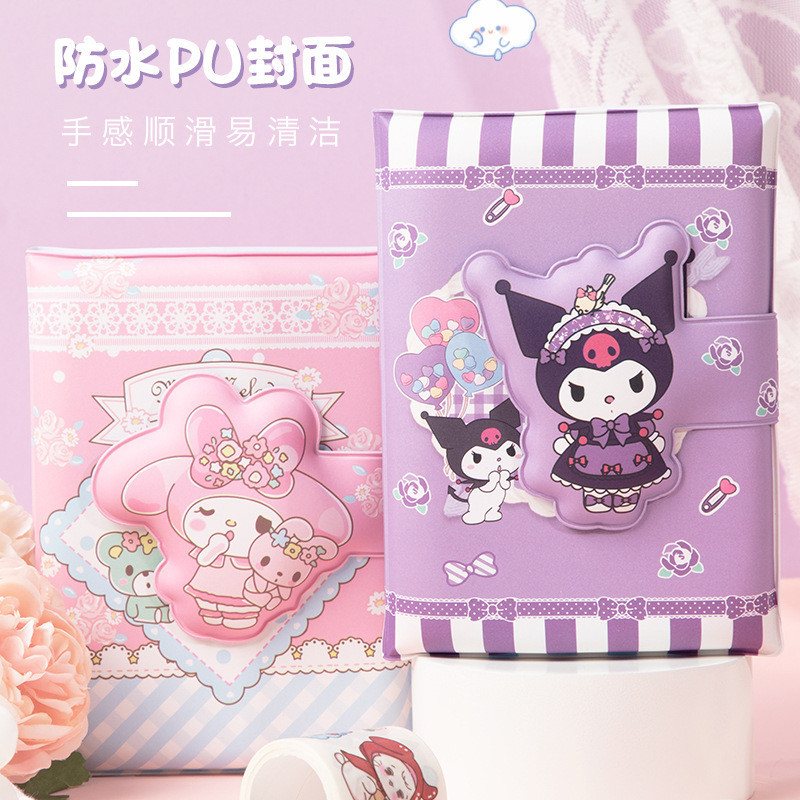 

( OTH978 ) Buku tulis diary memo catatan notebook - sanrio kuromi melody pochaco cinnamoroll - purple ungu blue bru pink merah muda