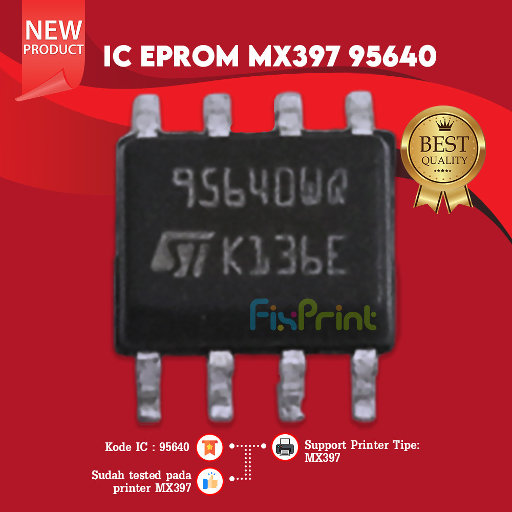 IC Eprom Canon MX397 95640, IC Eeprom Reset Canon MX397, IC Counter MX-397, Resetter Printer Canon M