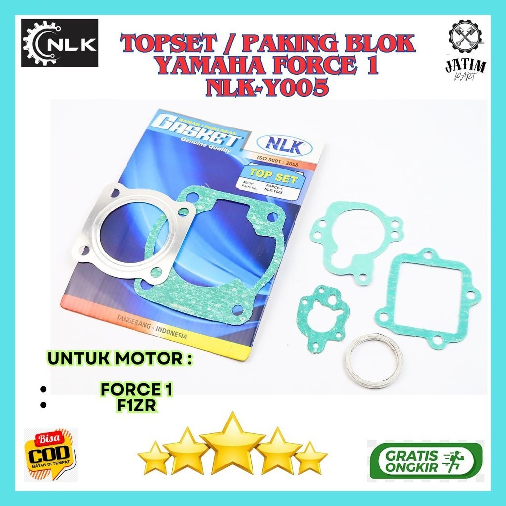 Topset Fizr Ori / Paking Blok Seher Yamaha Force 1 Original Premium - NLK-Y005