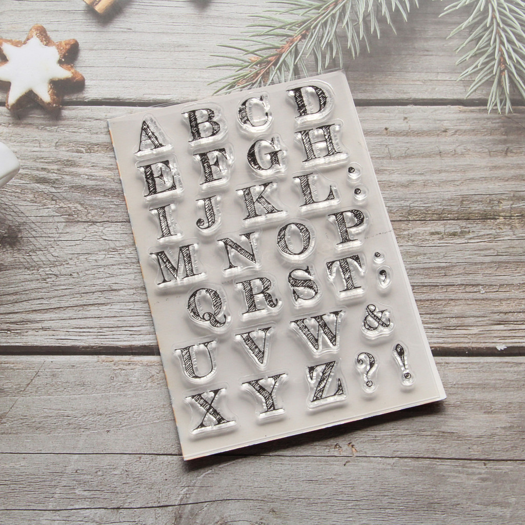 

Alphabet Transparent clear stamp for DIY Scrapbooking/Card Making/Kids Christmas Fun Decoration Supplies