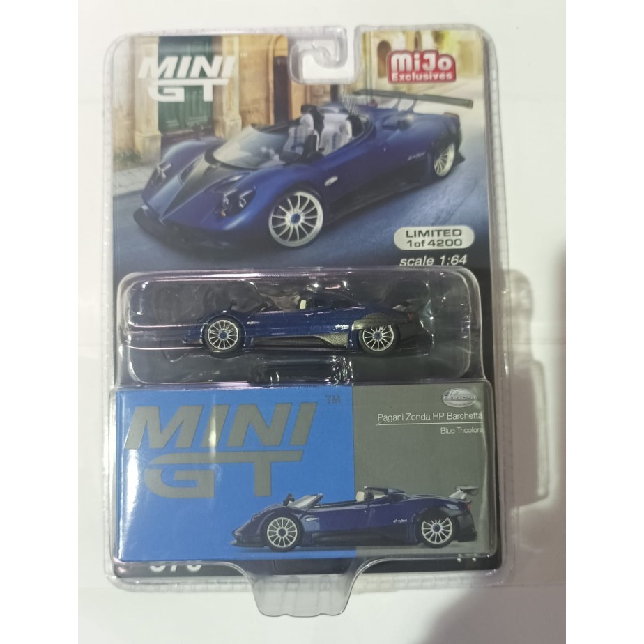 Mini GT 1/64 Pagani Zonda HP Barchetta Blue Tricolore - MGT00370MJ
