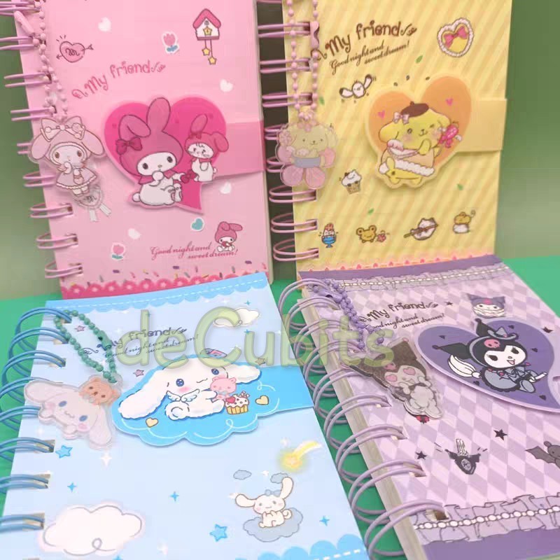 

DC Memo Notes Notebook NotePad Buku Catatan Kecil Gantungan My Melody Kuromi Cinnamoroll Pompompurin Stella Lou