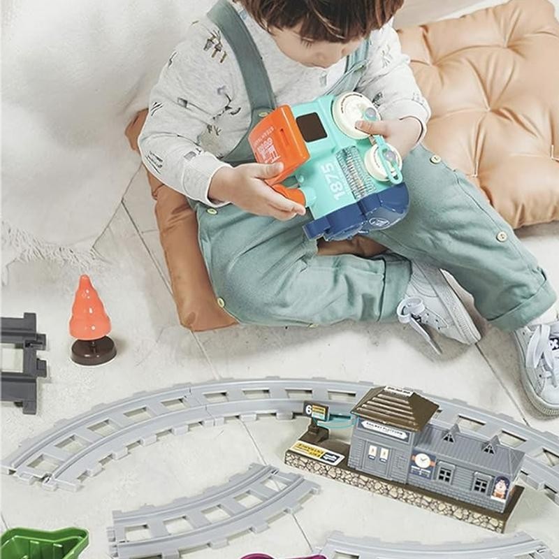 Toy Train Set Christmas Classic Toy Train Set With Cargo Cars Train Tracks Sound Set Diy Railway Tra