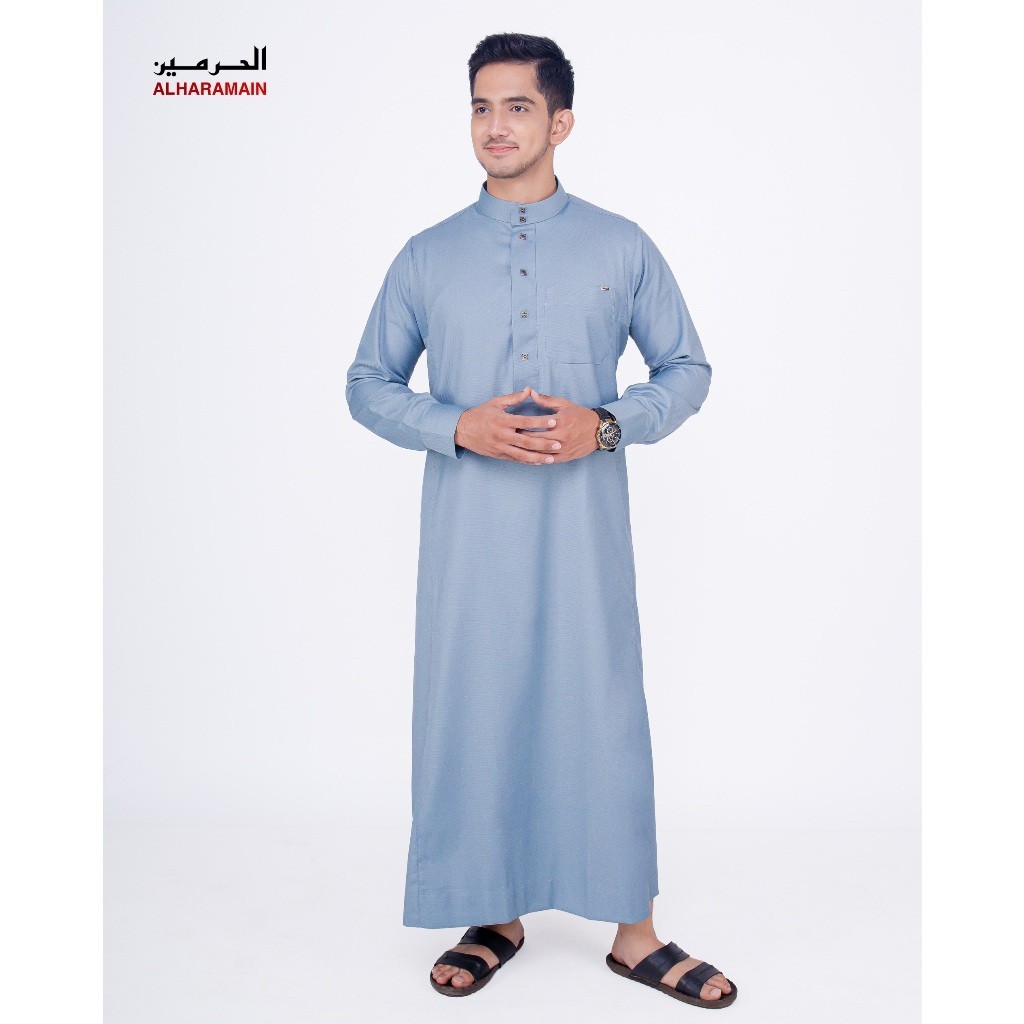 AL Haramain Jubah / Gamis Pria Dewasa Premium Wol (07 B) | Putih | SHA & SHI