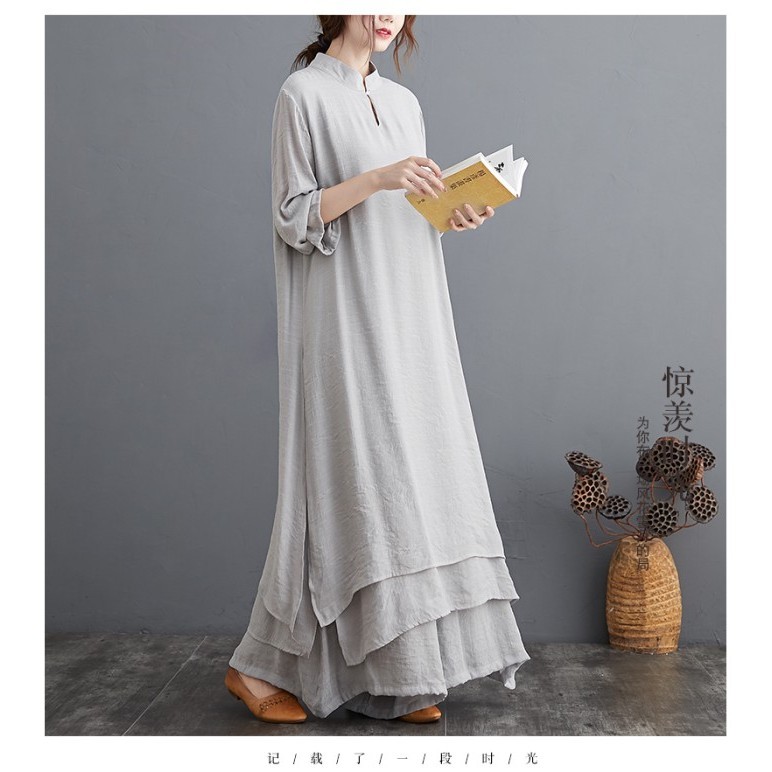 promo ✨ -MILLY SET DRESS HIJAB - PREMIUM DRESS SET POLOS OVERSIZED HIJAB GAMIS - Putih, XXL