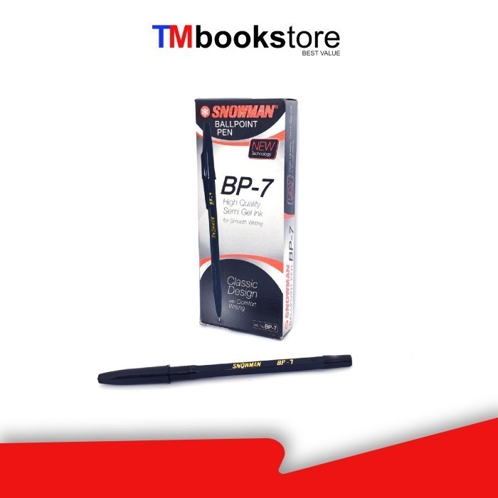 

BALLPEN BP-7 BLACK SNOWMAN