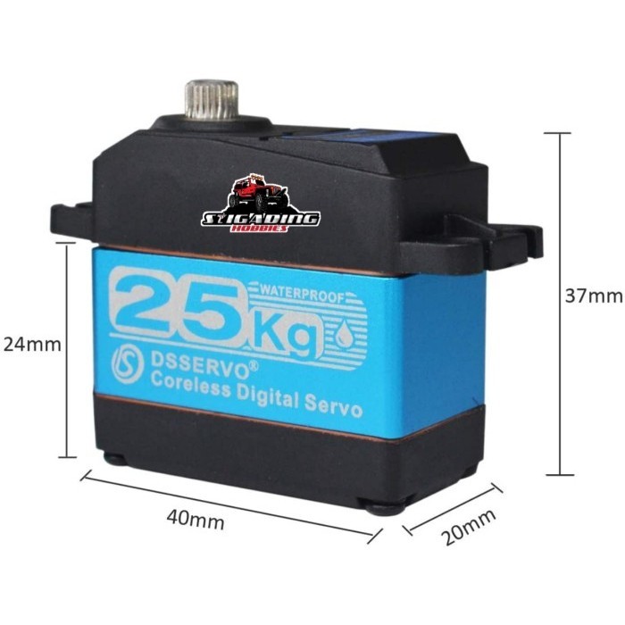 OG99 SERVO DS3225SG 25KG WATERPROOF DIGITAL CORELESS SERVO DS 3225 SG