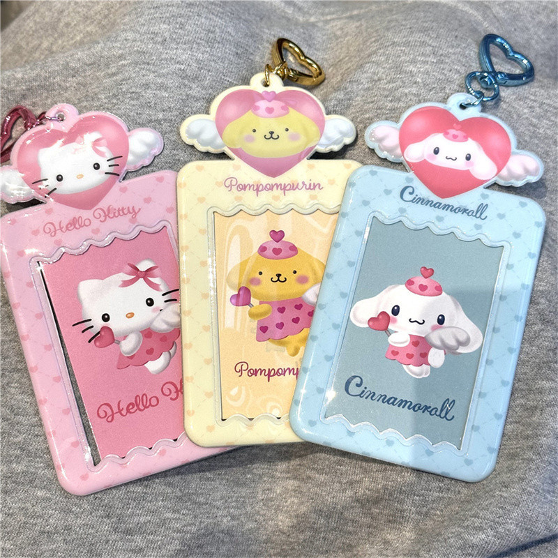 

Cartoon sanrio Photocard Holder Kawaii Idol Photo Protective Case Id Card Cover Storage Pendant