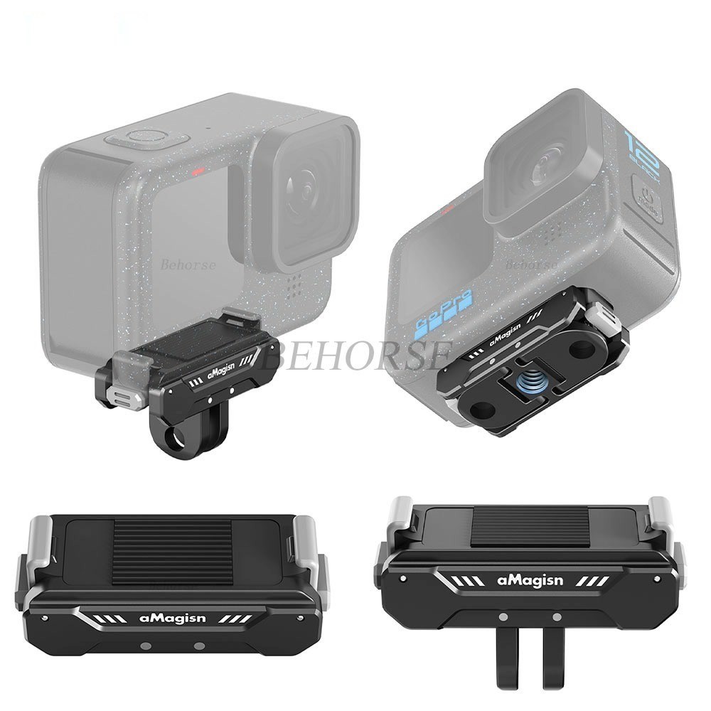 1/4 Interface Aluminum Alloy Magnetic Base For GoPro 12/GoPro 11/GoPro 10/9/8/GoPro 11Mini/GoPro MAX