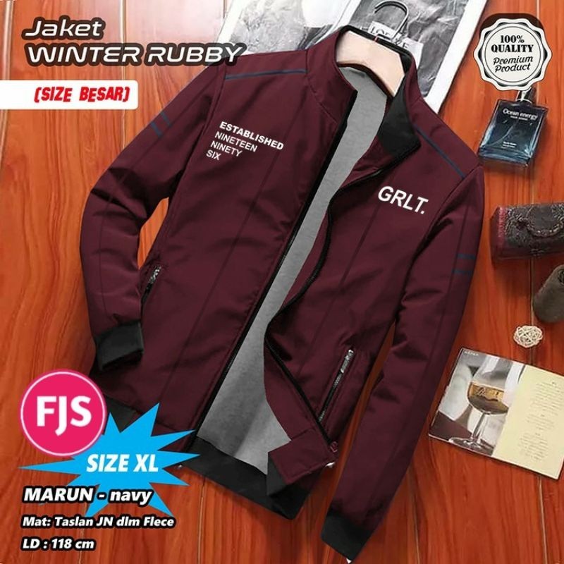 winter rubby greenlight / jaket taslan / jaket anti air / winter rubby jumbo / winter rubby / jaket 