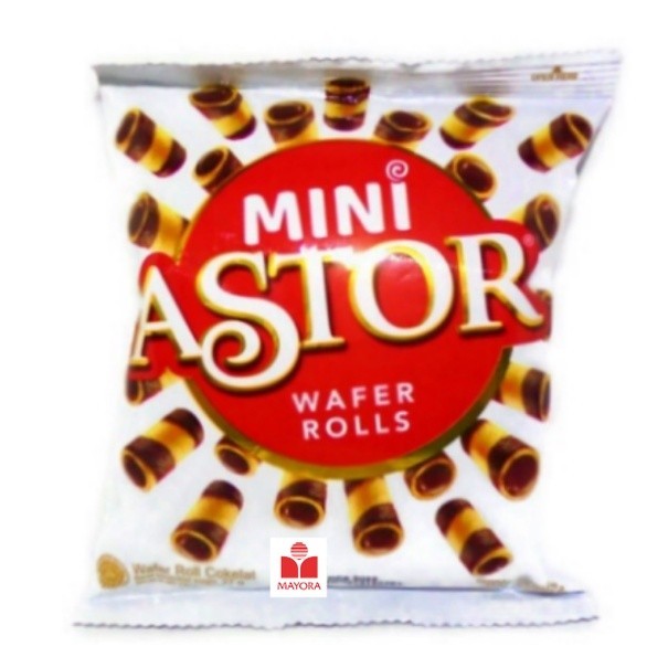 

WAFER ROLLS ASTOR MINI PER PACK 20 GRAM CHOCOLATE COKELAT SNACK COKLAT MAKANAN RINGAN CEMILAN ANAK GROSIR MURAH BISKUIT KUE GR KILOAN WDMART